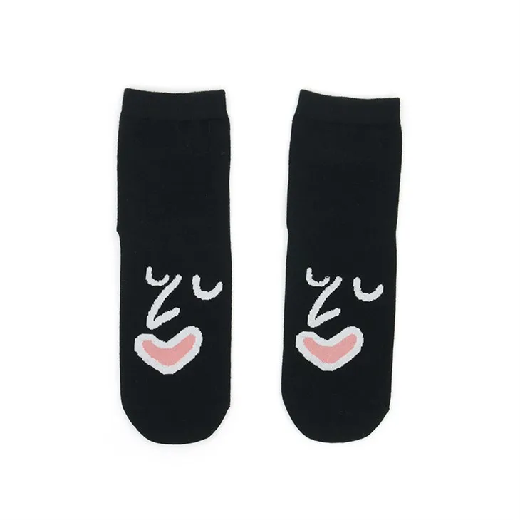 Čierne bavlnené ponožky Emoji