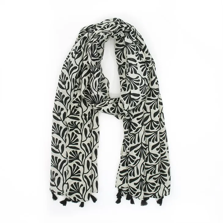 Flower Printed Scarf S061