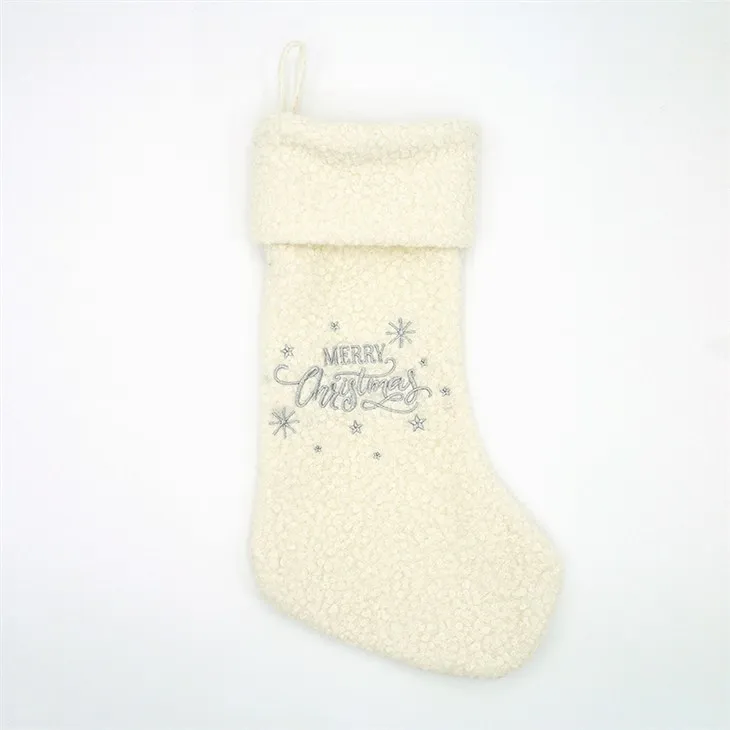 Biele vianočné pančuchy